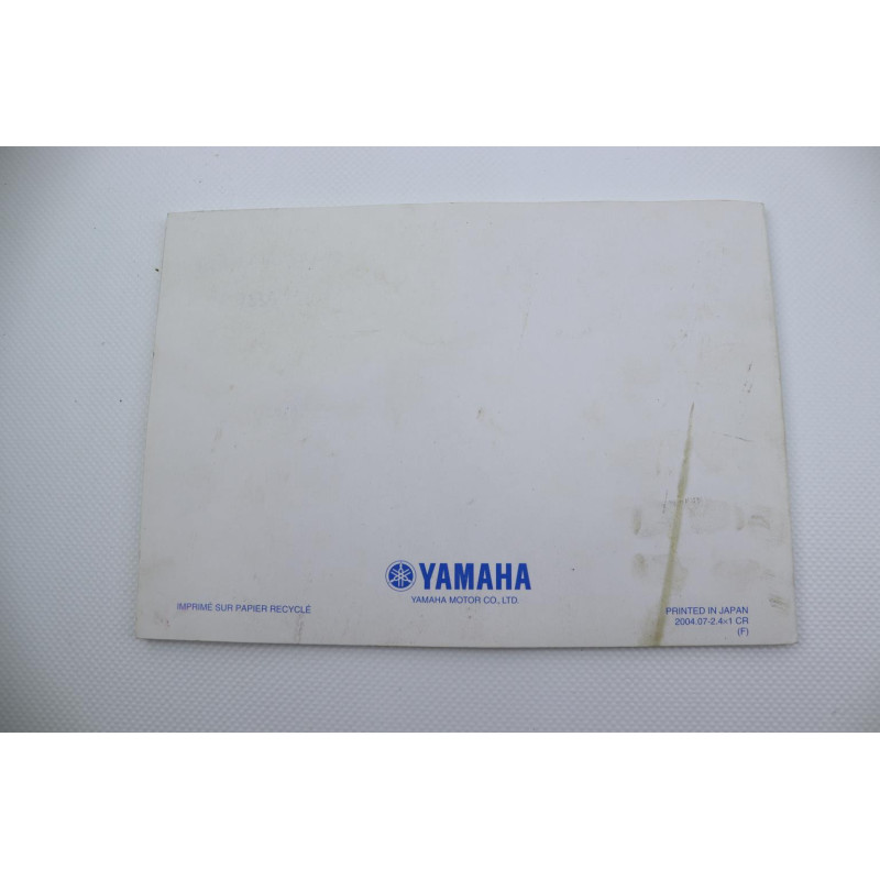 Manuel d'utilisateur YAMAHA FZ6 S FAZER 2004 à 2006